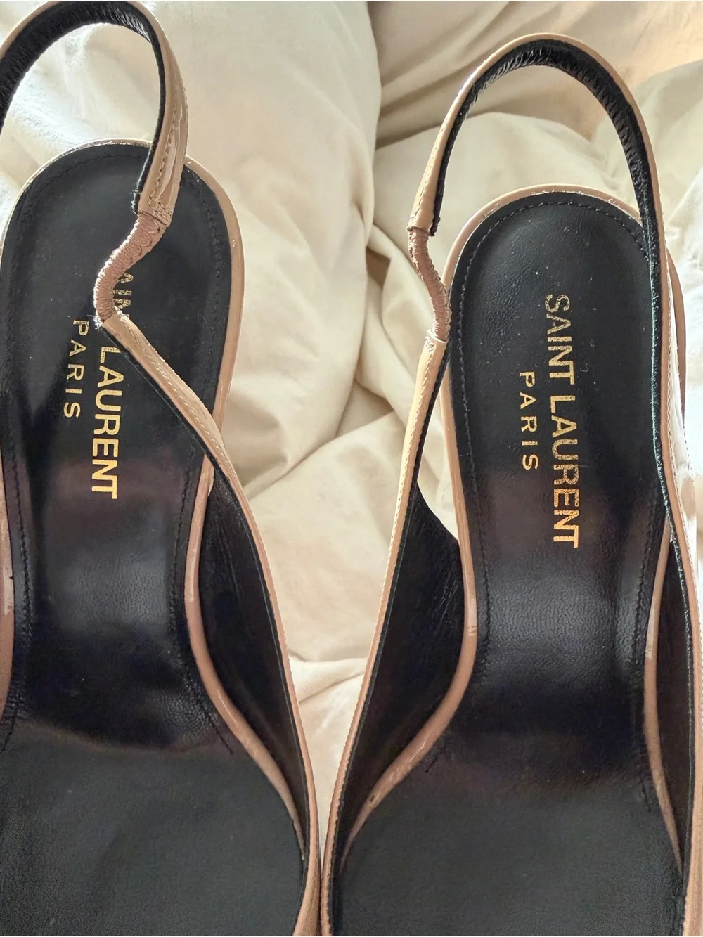 Saint Laurent sling back heels in nude SIZE 37 - Picture 3 of 8